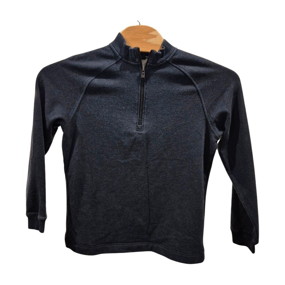 Public Rec Weekend Half Zip Pullover Dark Gray Pima Cotton Blend Men's S - Picture 2 of 5